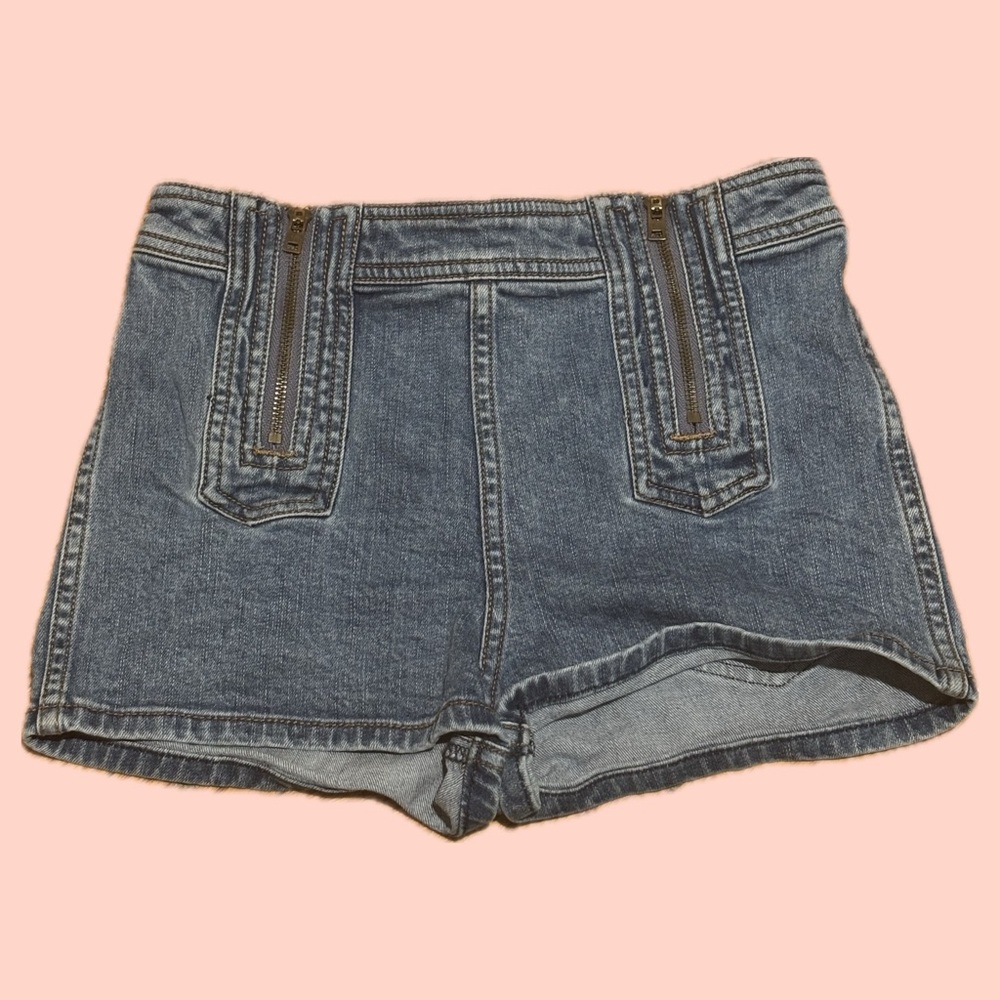 Free People Be Mine Double Zipper Shorts